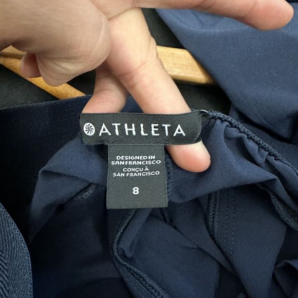 ATHLETA Brooklyn Heights Jogger Pant 8 ( M ) Dark Navy #533443 Lightweight EUC - Picture 11 of 14